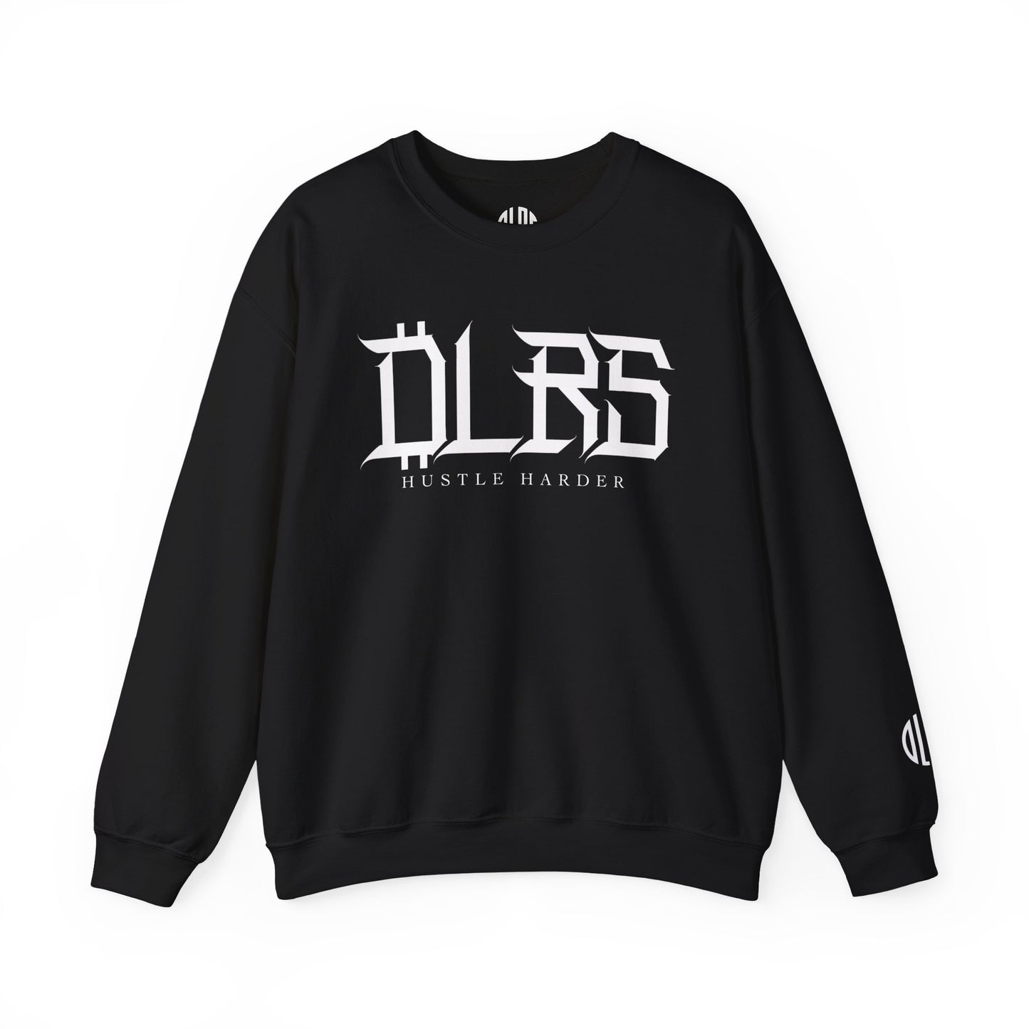 Hustle Harder DLRS Sweatshirt, Unisex Crewneck