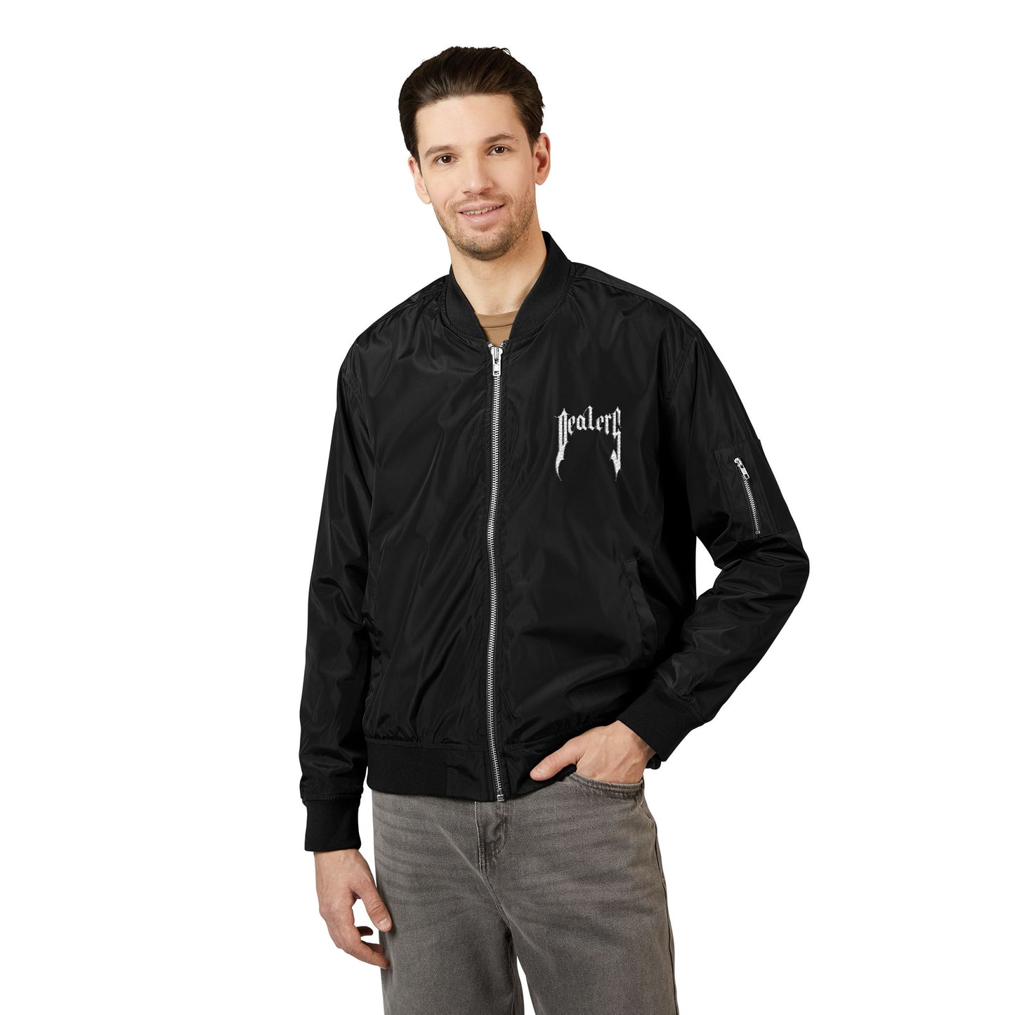 DEALERS Embroidered Bomber Jacket