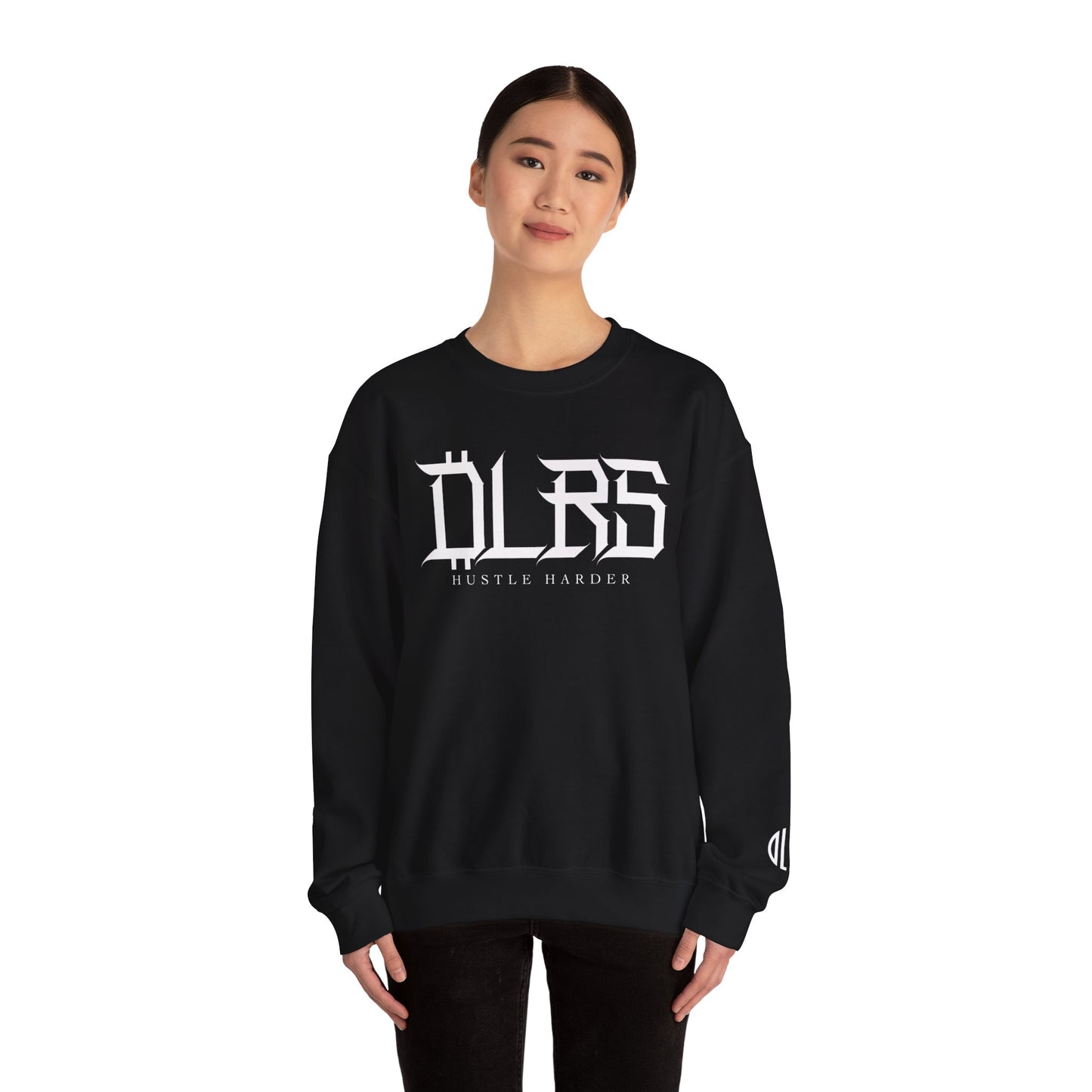 Hustle Harder DLRS Sweatshirt, Unisex Crewneck