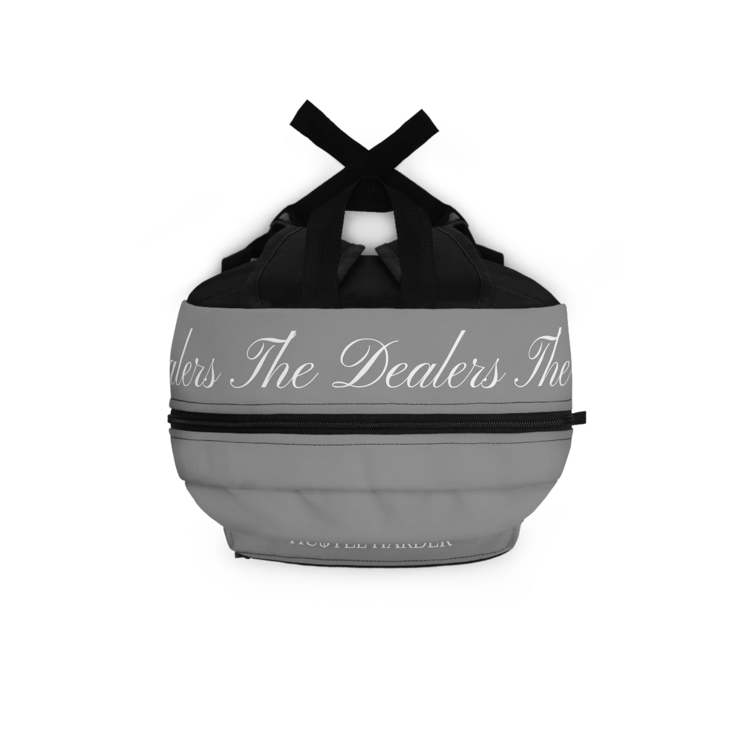 THE DEALERS (Light Grey)Embroidered Backpack