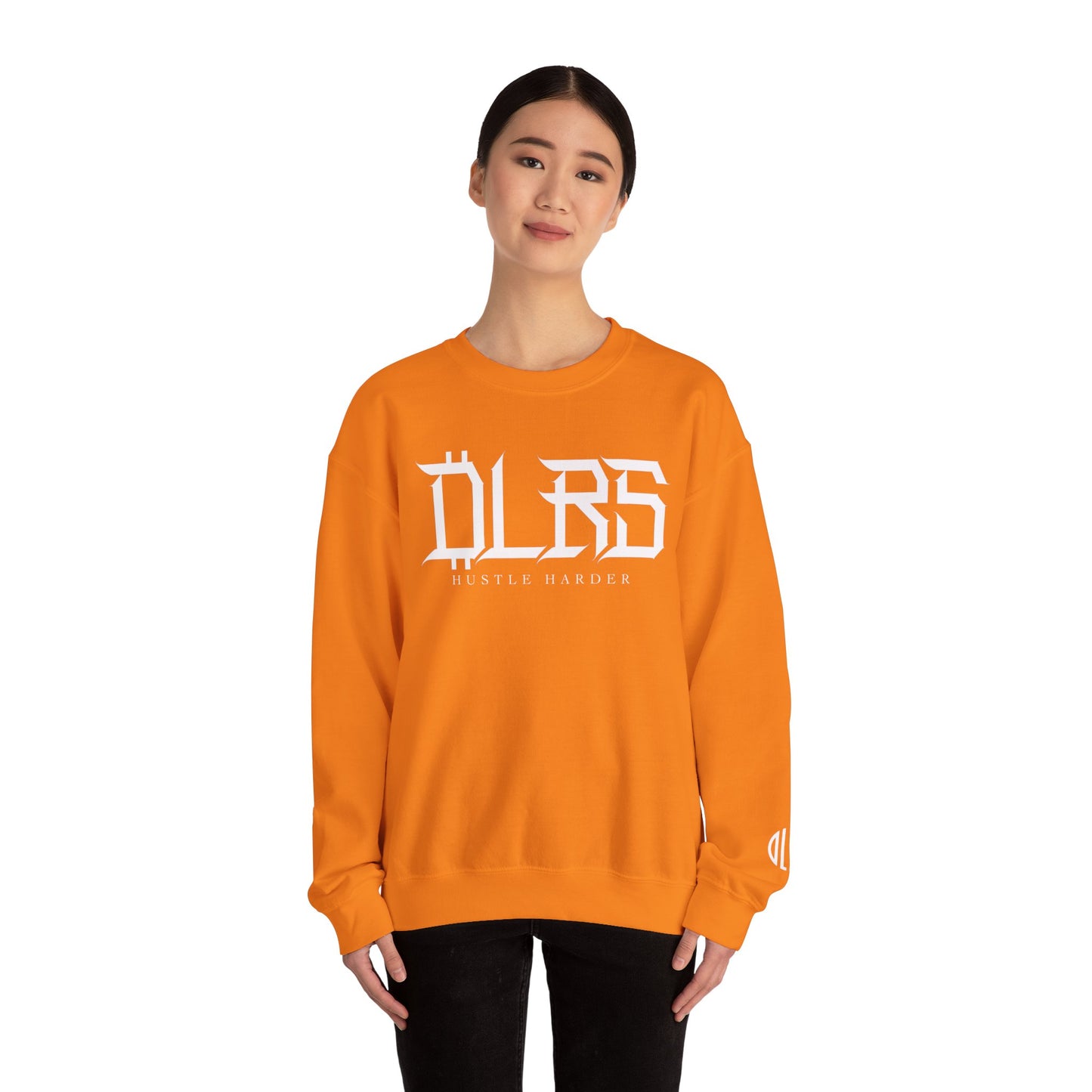 Hustle Harder DLRS Sweatshirt, Unisex Crewneck