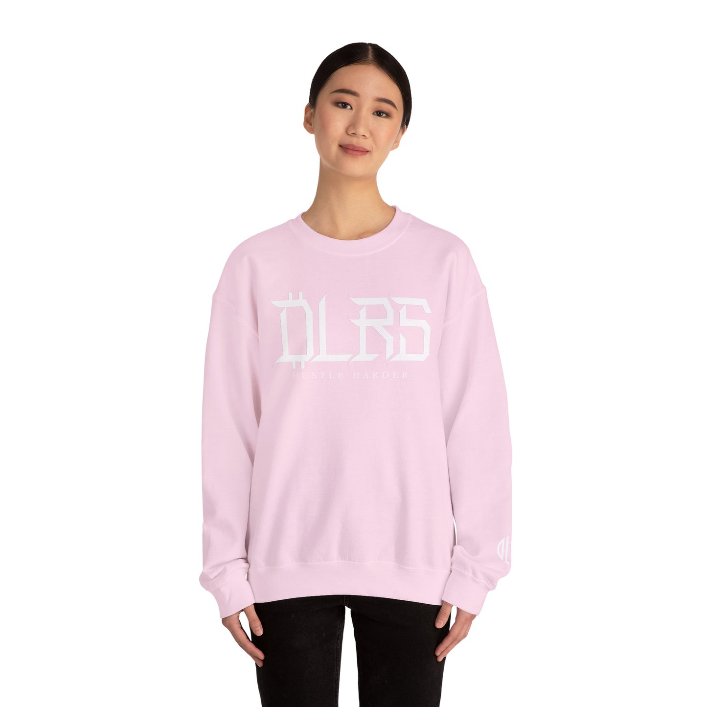 Hustle Harder DLRS Sweatshirt, Unisex Crewneck