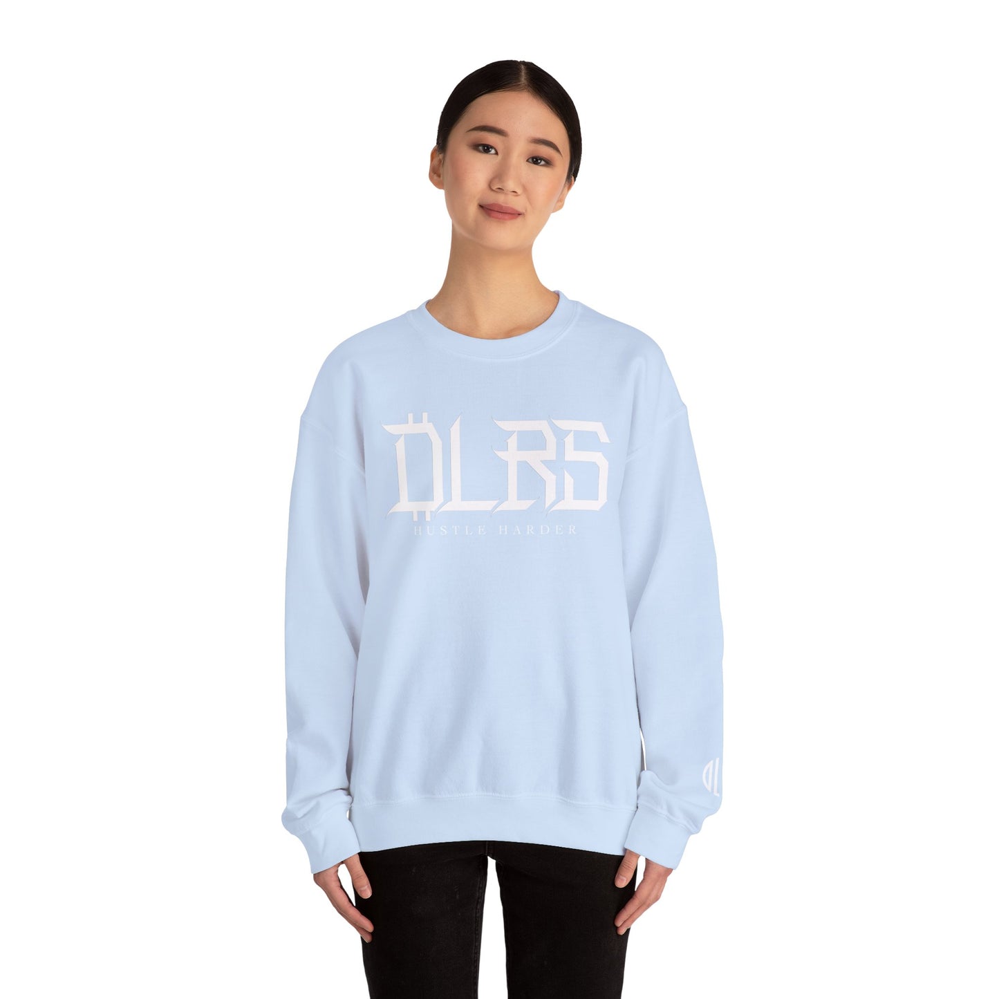 Hustle Harder DLRS Sweatshirt, Unisex Crewneck
