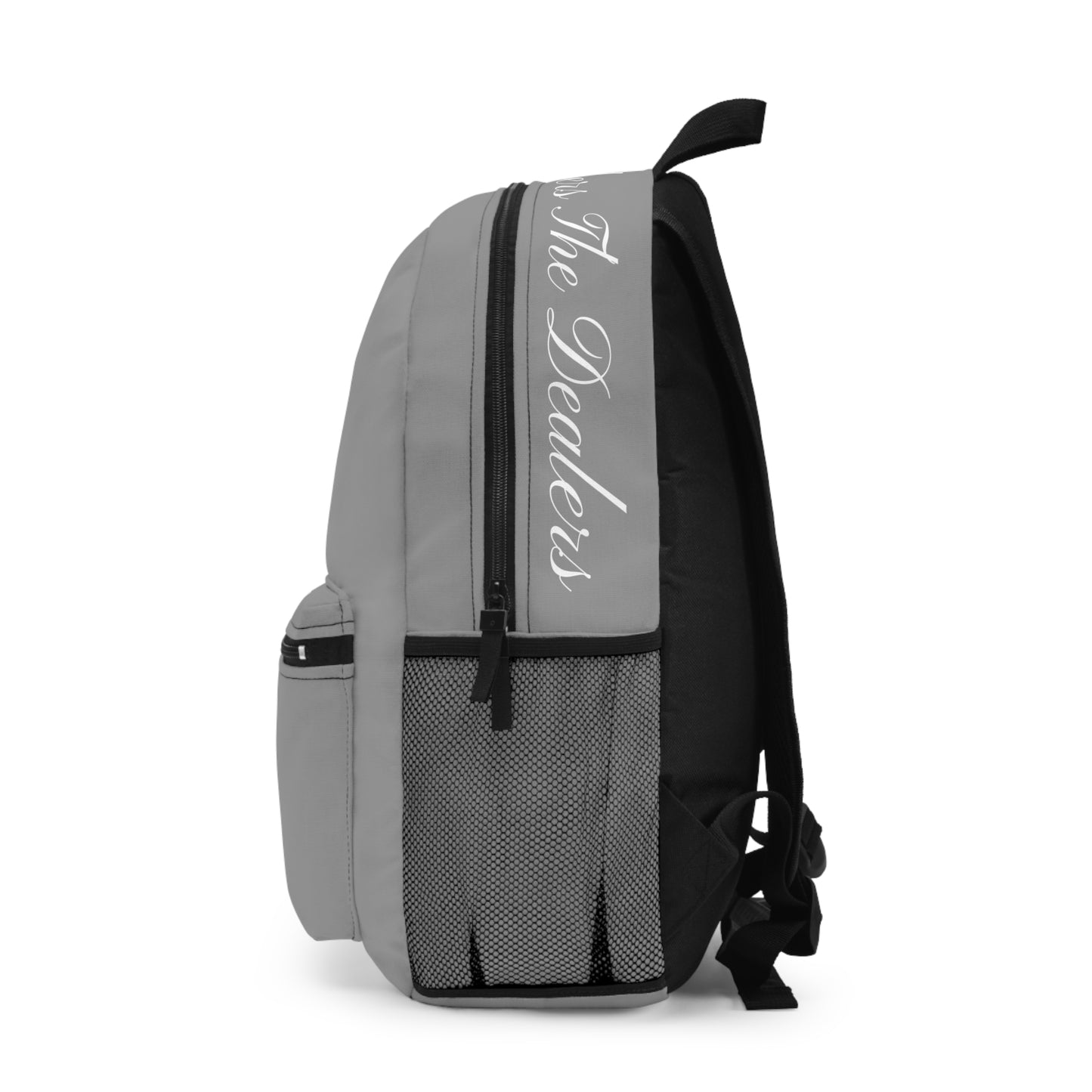 THE DEALERS (Light Grey)Embroidered Backpack