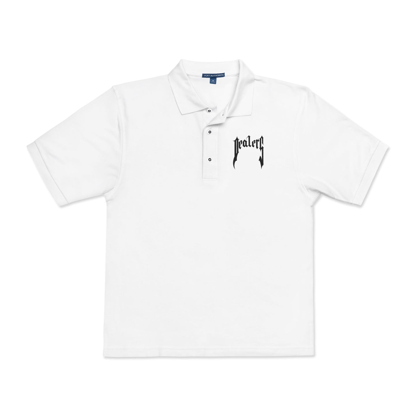 DEALERS custom font Embroidered Unisex Polo Shirt