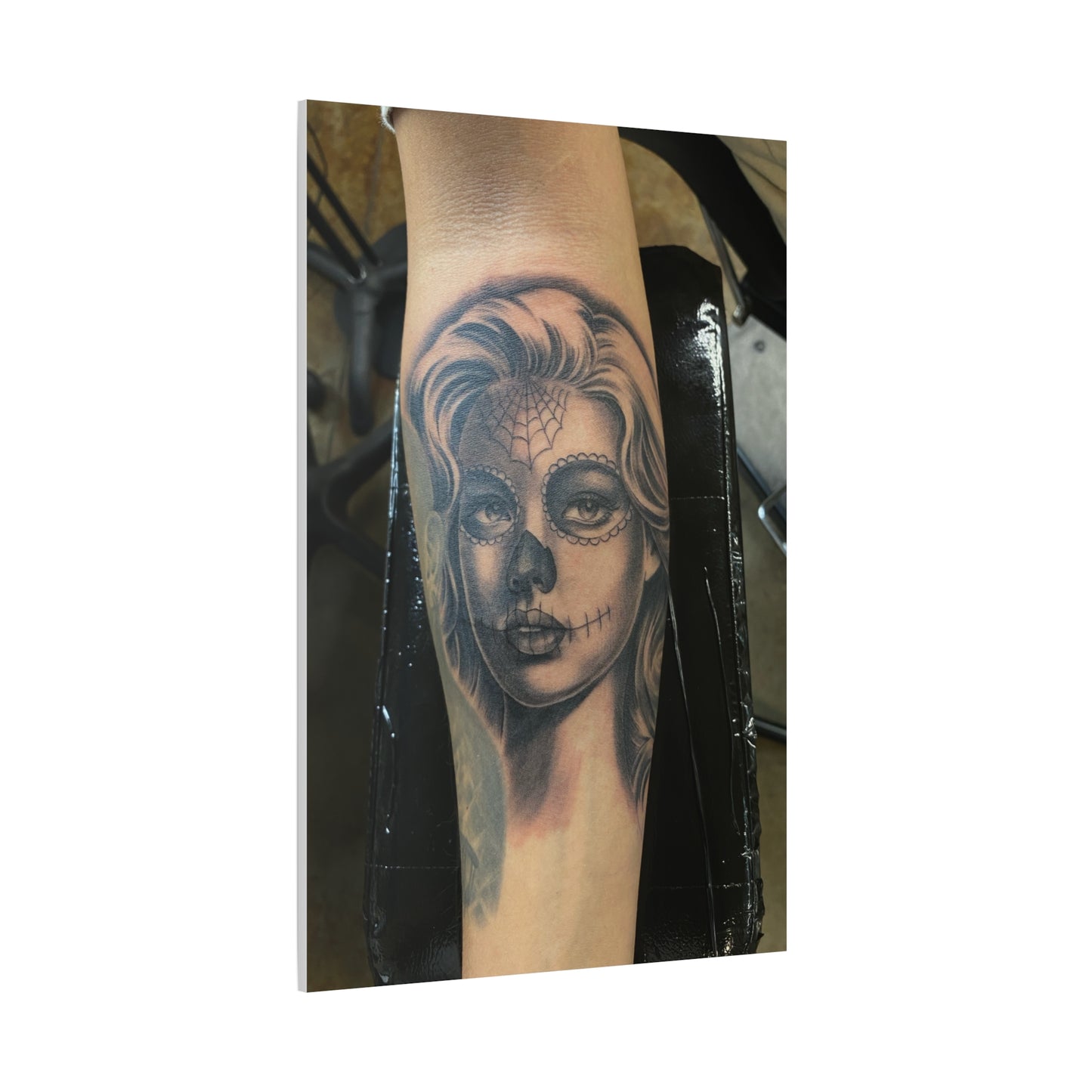 TATTOO OF A CLOWN FACE BY TRIPPY G WALL CANVAS