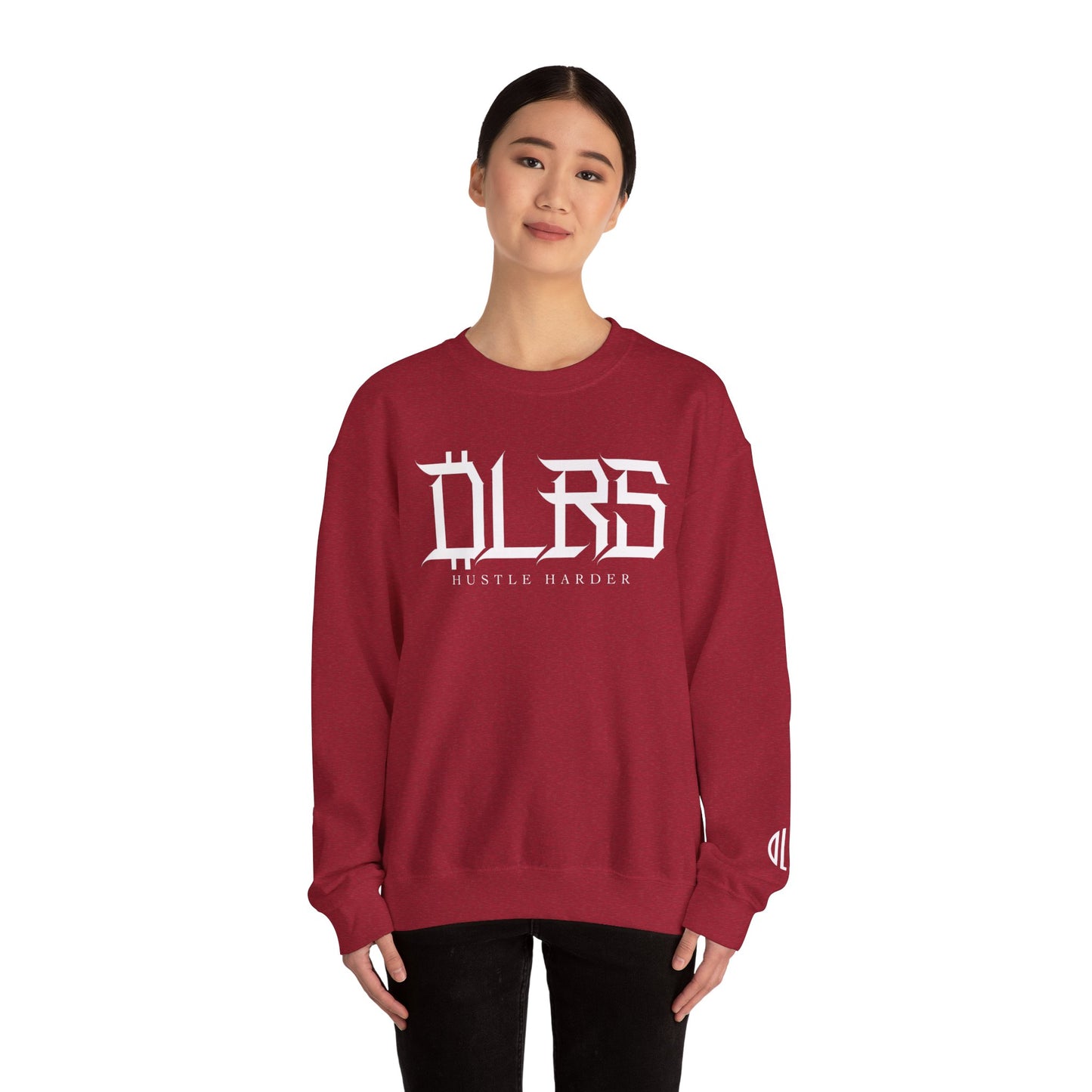 Hustle Harder DLRS Sweatshirt, Unisex Crewneck
