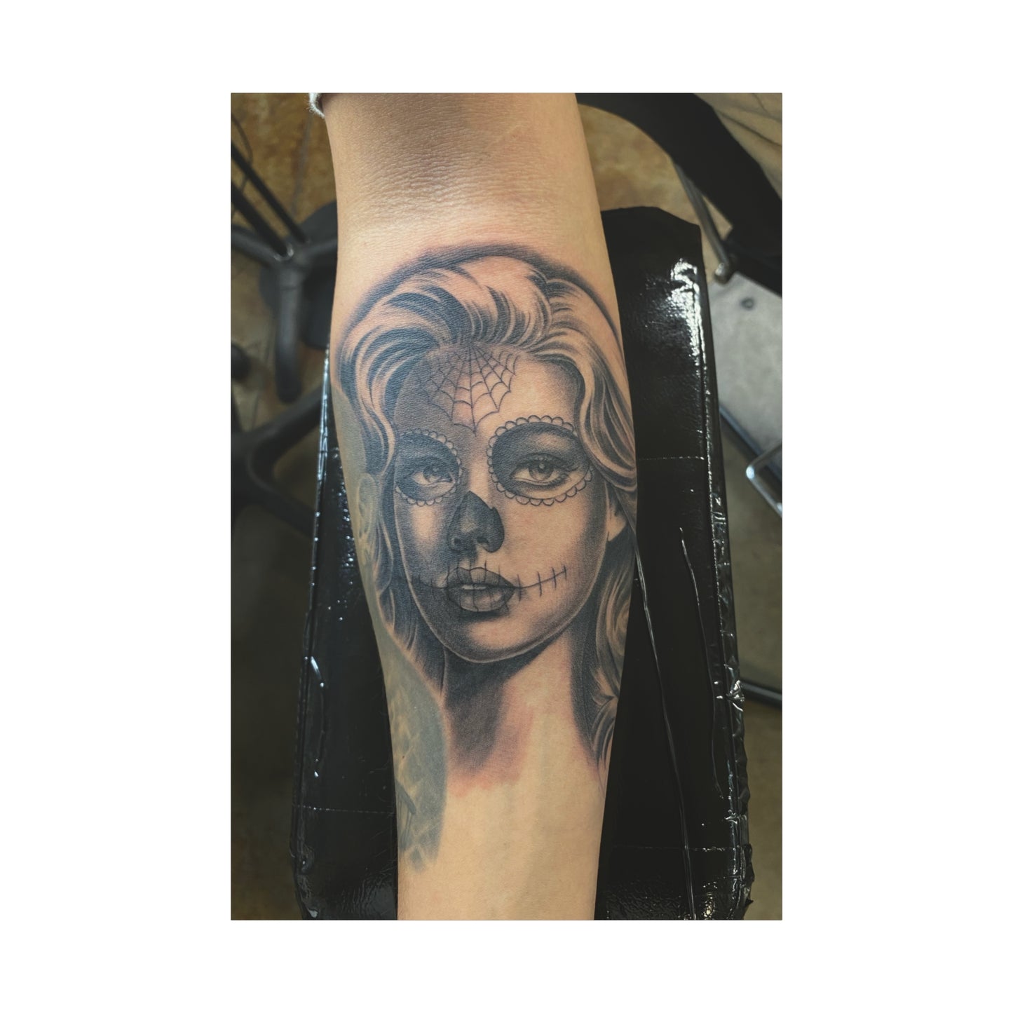TATTOO OF A CLOWN FACE BY TRIPPY G WALL CANVAS