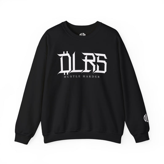 Hustle Harder DLRS  Sweatshirt, Unisex Crewneck