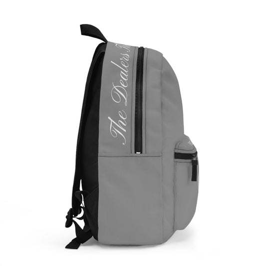 THE DEALERS (Light Grey)Embroidered Backpack