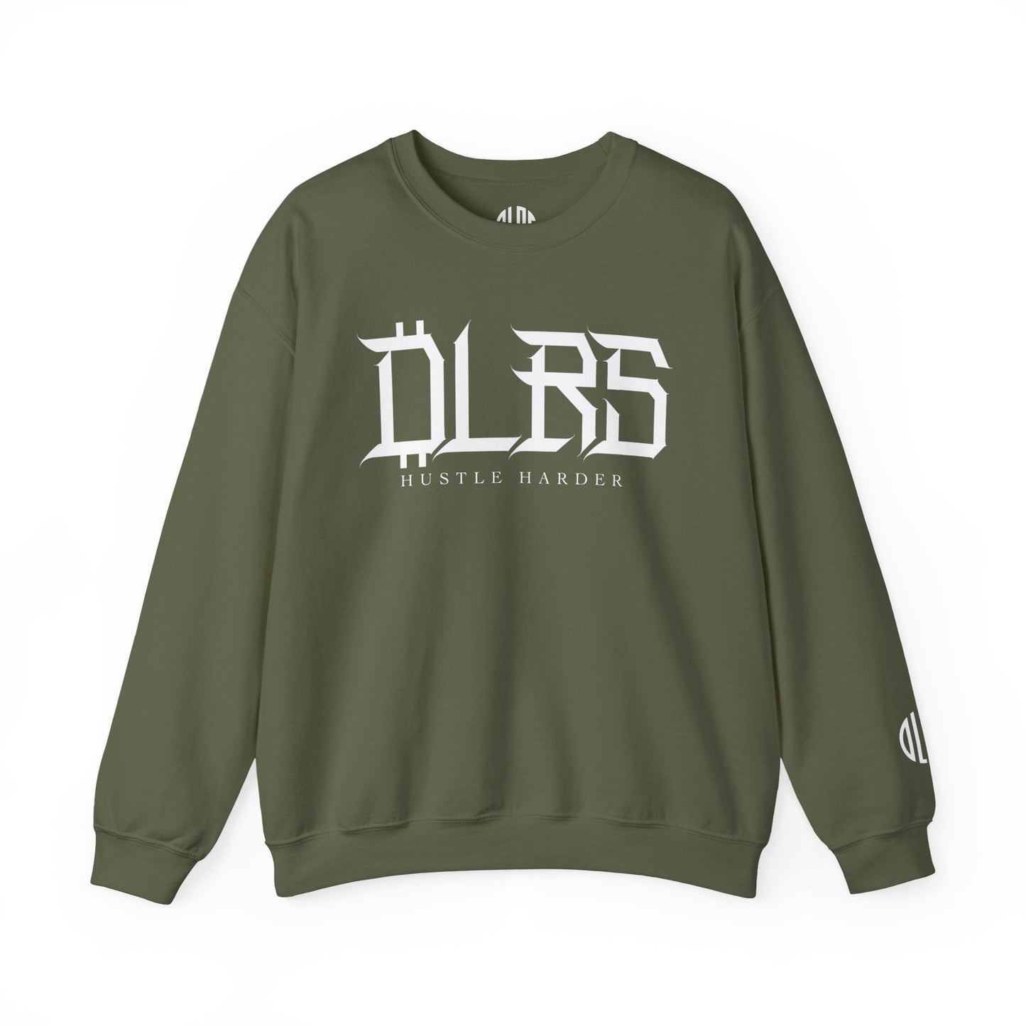 Hustle Harder DLRS  Sweatshirt, Unisex Crewneck