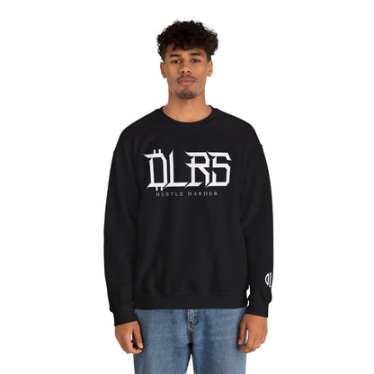 Hustle Harder DLRS  Sweatshirt, Unisex Crewneck