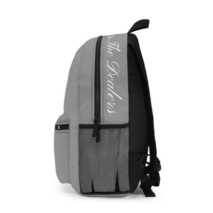 THE DEALERS (Light Grey)Embroidered Backpack