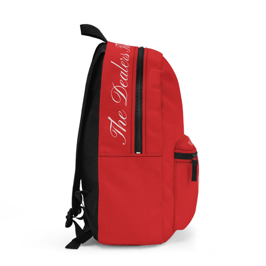 THE DEALERS (Red) Embroidered Backpack