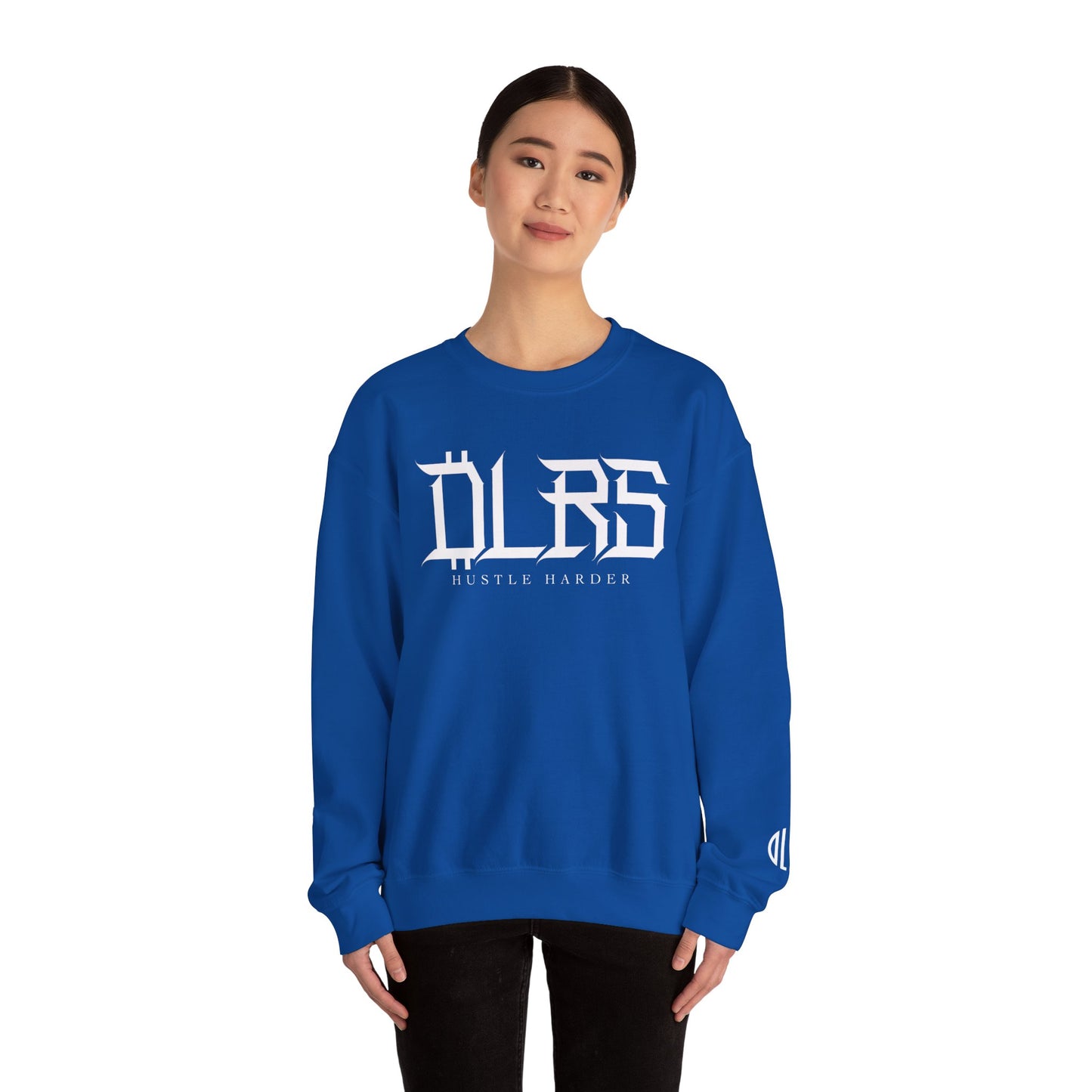 Hustle Harder DLRS  Sweatshirt, Unisex Crewneck